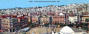 Alger - Place du Gouvernement et Casbah - 1958